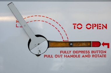 British Airways Concorde süpersonik yolcu jetinin Concorde Paneli New York 'taki Intrepid Sea, Air and Space Museum' da sergileniyor.. 