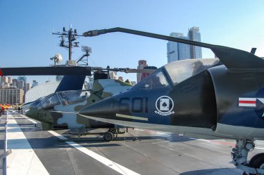 British Aerospace AV-8A Harrier New York 'taki Intrepid Sea Air and Space Museum' da.