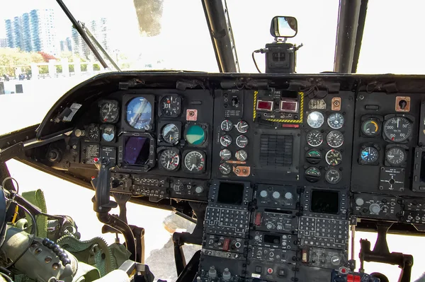 Boeing Vertol Sea Knight Cockpit Brooklyn Nova Iorque Durante Semana — Fotografia de Stock