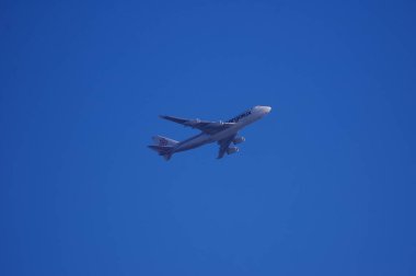 Cargolux Boeing 747 John F. Kennedy Uluslararası Havaalanı 'ndan kalkıyor..