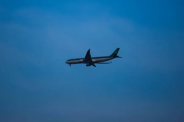 Аер Лінгус Airbus A330 300 Приземлився Міжнародному Аеропорту Імені Джона — стокове фото