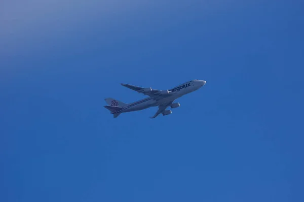 John Kennedy International Airport Cargolux Boeing 747 — 스톡 사진