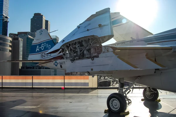 Grumman Intruder United States Navy Display Intrepid Sea Air Space — 스톡 사진