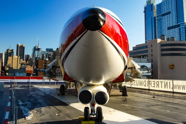 Grumman Super Tomcat Display Intrepid Sea Air Space Museum New — 스톡 사진