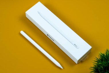 Apple Kalem 2. Nesil kutusunun yanında.