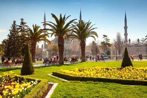 Istanbul Turquía Marzo 2015 Mezquita Azul Sultanahmet Estambul Turquía Europa — Foto de Stock