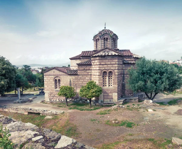 聖使徒教会 ソラーキの聖使徒やアギアポストリとして知られています アテネの古代アゴラに位置 ギリシャ 旅のコンセプト背景 — ストック写真