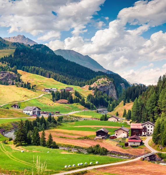 Colorido Paisaje Rural Los Alpes Suizos Hermosa Vista Verano Suiza —  Fotos de Stock