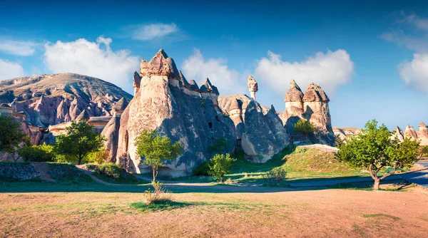 Fungous Forms Sandstone Canyon Cavusin Village Cappadocia Nevsehir Province Central — Stock Photo, Image