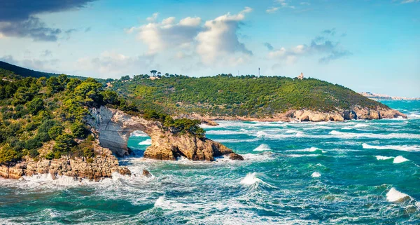 Stormachtige Wether Gargano National Park Torre San Felice Locatie Apulië — Stockfoto