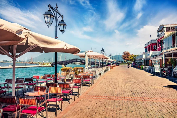 Attraktives Stadtbild Von Lefkada Der Hauptstadt Der Insel Lefkada Griechenland — Stockfoto