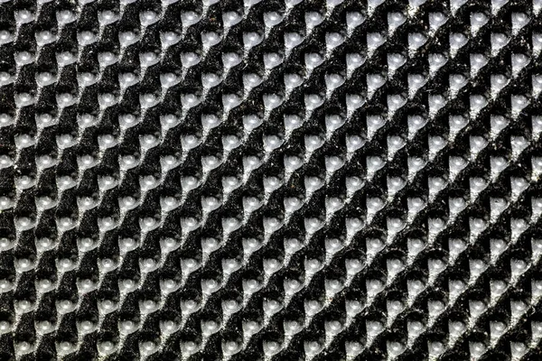 Fekete Göröngyös Gumi Felület Használt Háttér Fekete Fehér Textúra Gumiból — Stock Fotó