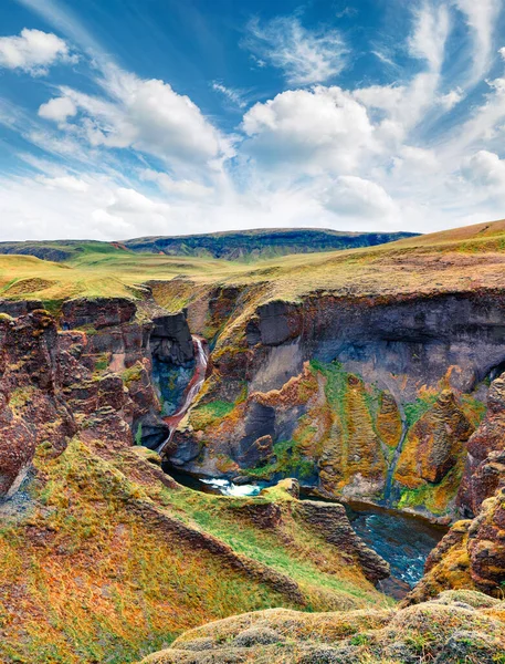 피콜로 풍경에는 파자다르 보인다 여름에는 남아메리카 아이슬란드 유럽의 아름다운 풍경이 — 스톡 사진