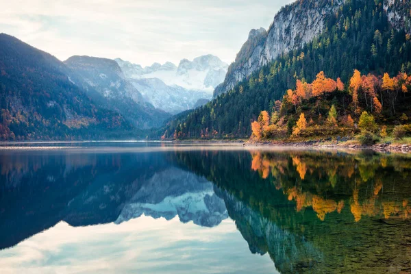 스테인 배경에 고소제 호수의 오스트리아 알프스 오스트리아 흥미진진 자연의아름다움 — 스톡 사진