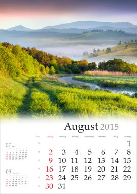 Takvim 2015. Ağustos