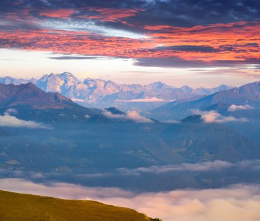 İtalyan dolomites Sunrise