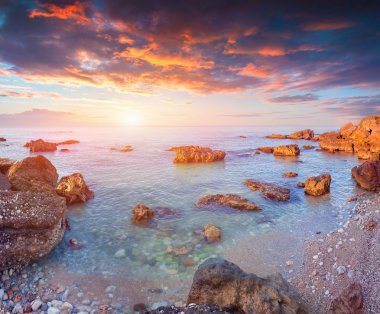 Sicilya soyth sahil Sunrise