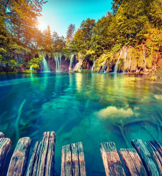 Parque Nacional de los Lagos de Plitvice. — Foto de Stock