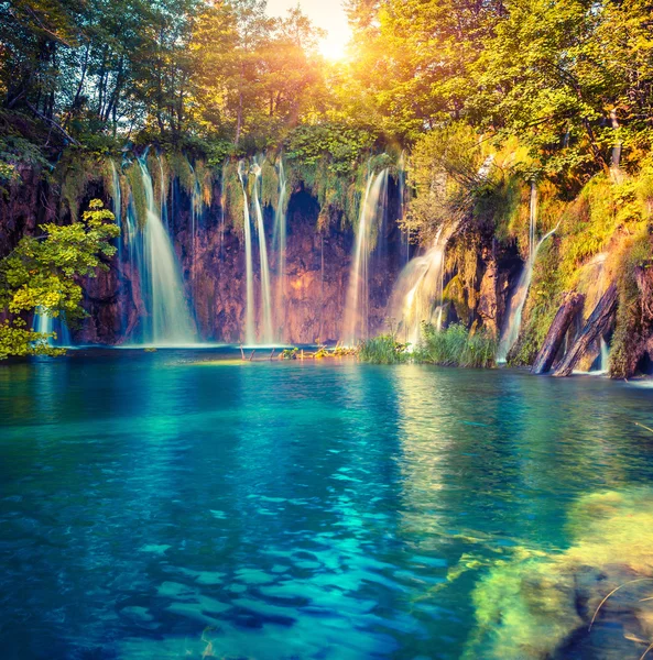 Parque Nacional de los Lagos de Plitvice. — Foto de Stock