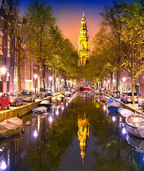 Amsterdam Canals at dusk