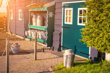 Otantik Hollanda eski evin cephe