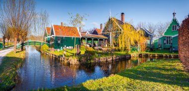 Tipik Hollanda Köyü Zaanstad