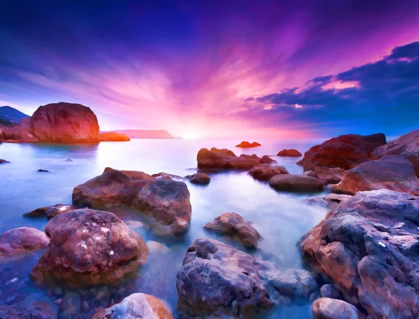 Colorful summer seascape — Stock Photo, Image