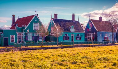 Tipik Hollanda Köyü Zaanstad
