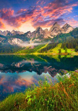 Sunrise Vorderer Gosausee Gölü