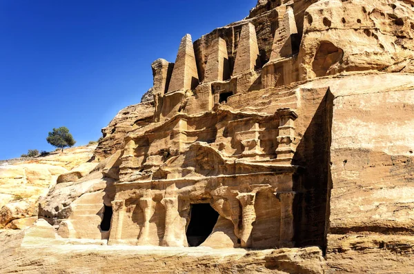 Ruinas Antiguo Templo Desierto Jordania — Foto de Stock