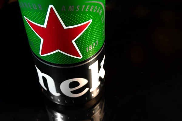 Rivne Ukraine Januari 2021 Heineken Kan Stänga Heineken Nederländska Bryggeriet — Stockfoto