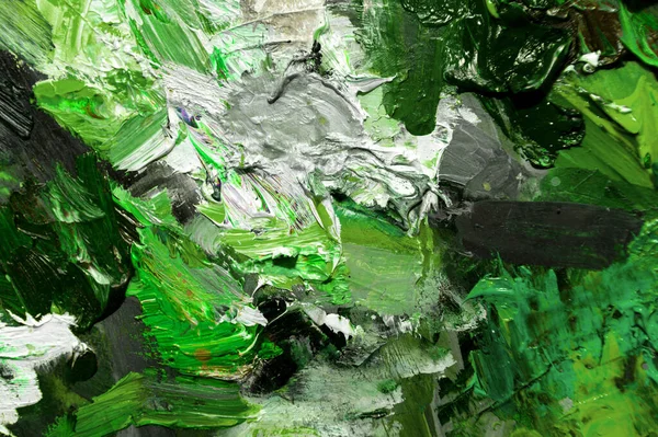Grön Bakgrund Från Utsmetade Färger Duk Patricks Dag Grön Kontrast — Stockfoto