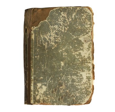 Beyaz arkaplan üzerine eski bir kitap