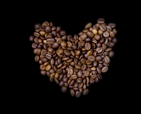 咖啡豆的心脏 — 图库照片