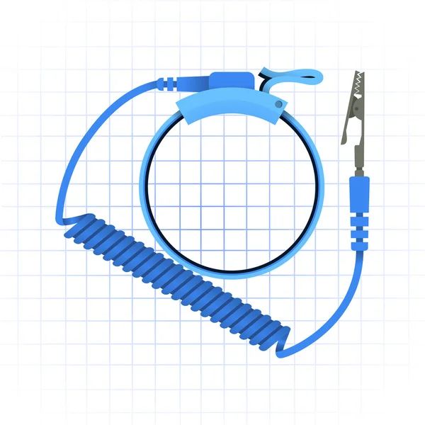 防静电腕带 — 图库矢量图片