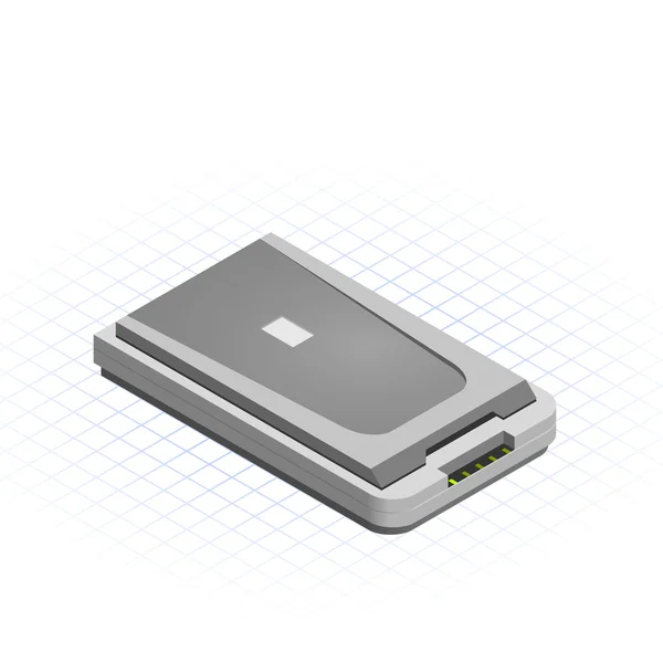 Isometric Scanner — Stock Vector