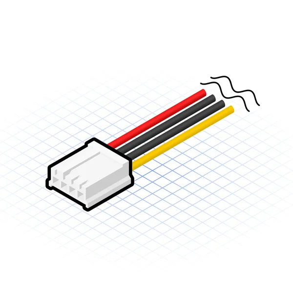 等距 4 针软驱接口 — 图库矢量图片