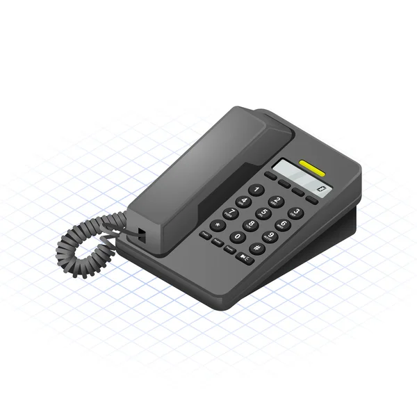 Isometrisk telefon vektor Illustration — Stock vektor