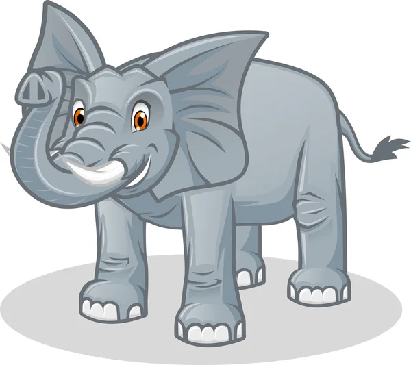 Ελέφαντας υψηλής ποιότητας διάνυσμα καρτούν εικονογράφηση — Διανυσματικό Αρχείο