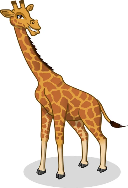 Illustration de dessin animé vectoriel girafe de haute qualité — Image vectorielle