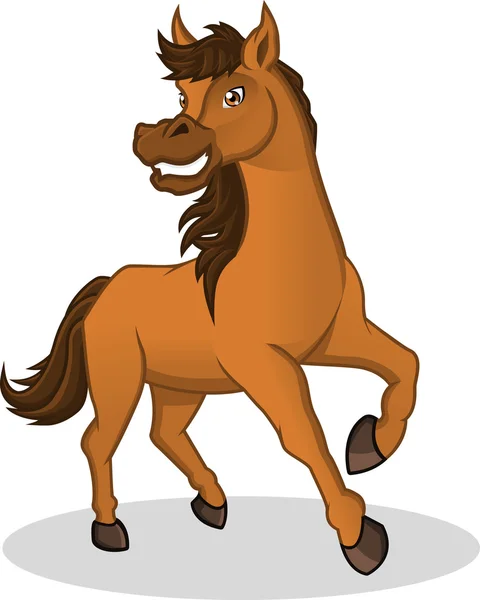 Hoge kwaliteit paard vectorillustratie Cartoon — Stockvector
