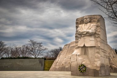 Washington DC 'deki Martin Luther King Jr. Anıtı' nda soğuk bir Aralık günü.