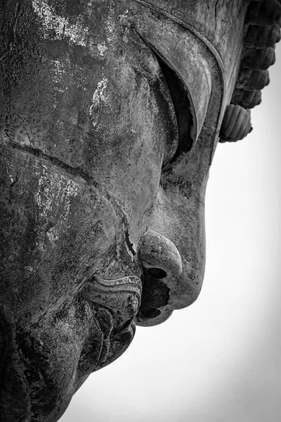 Una Giornata Nuvolosa Kamakura Daibutsu Grande Buddha Kamakura Giappone — Foto Stock