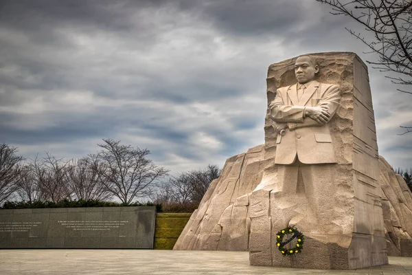Cold December Day Martin Luther King Memorial Washington — Stock Photo, Image