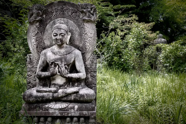 Eine Statue Auf Dem Ankokuronji Tempel Der 1253 Fertiggestellt Wurde — Stockfoto