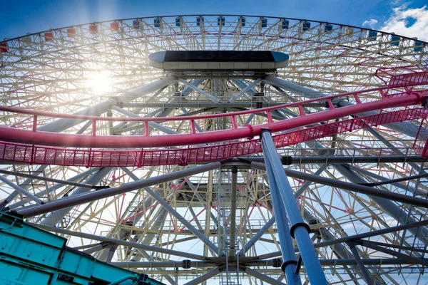 Cosmo Clock Ferris Wheel Στο Κέντρο Της Γιοκοχάμα Ιαπωνία — Φωτογραφία Αρχείου