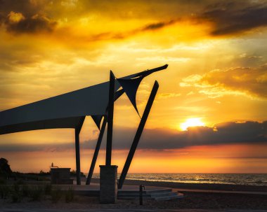 İki Nehir 'deki Neshotah Parkı' nda sahilin doğuşunda..