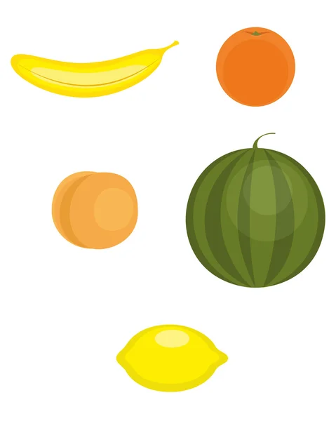 Fruits frais ensemble — Image vectorielle