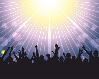 Konserde kalabalık