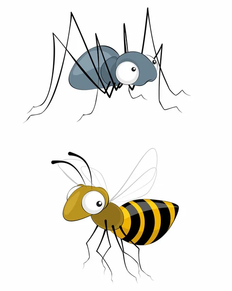 แมลงสองสามตัว — ภาพเวกเตอร์สต็อก